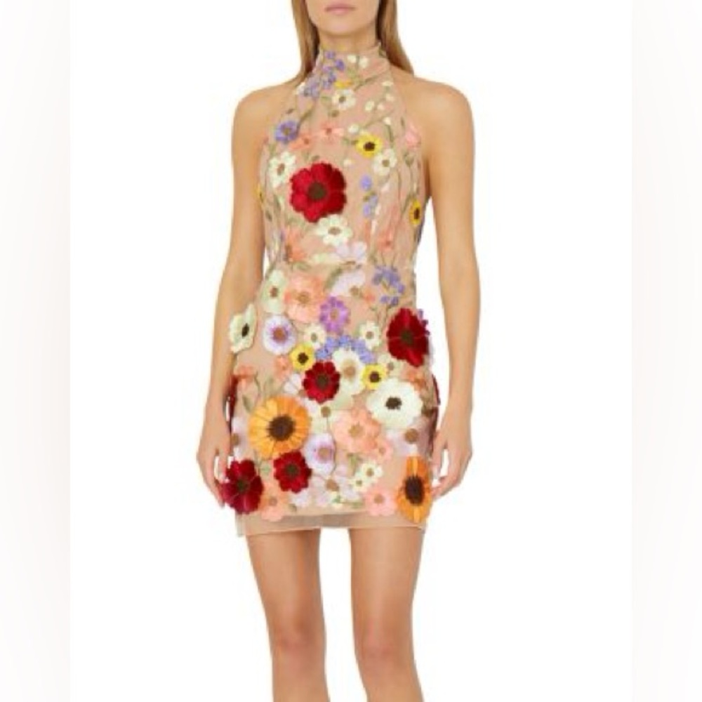 Milly Hariet 3D Flower Dress size 6 small new!